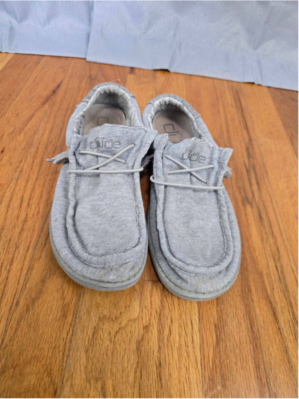 Men's Hey Dude Wally Stretch Fleece Loafers Grey Size 9